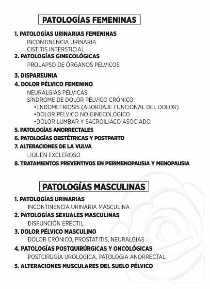 Fisioterapia especializada en suelo pélvico masculino y femenino